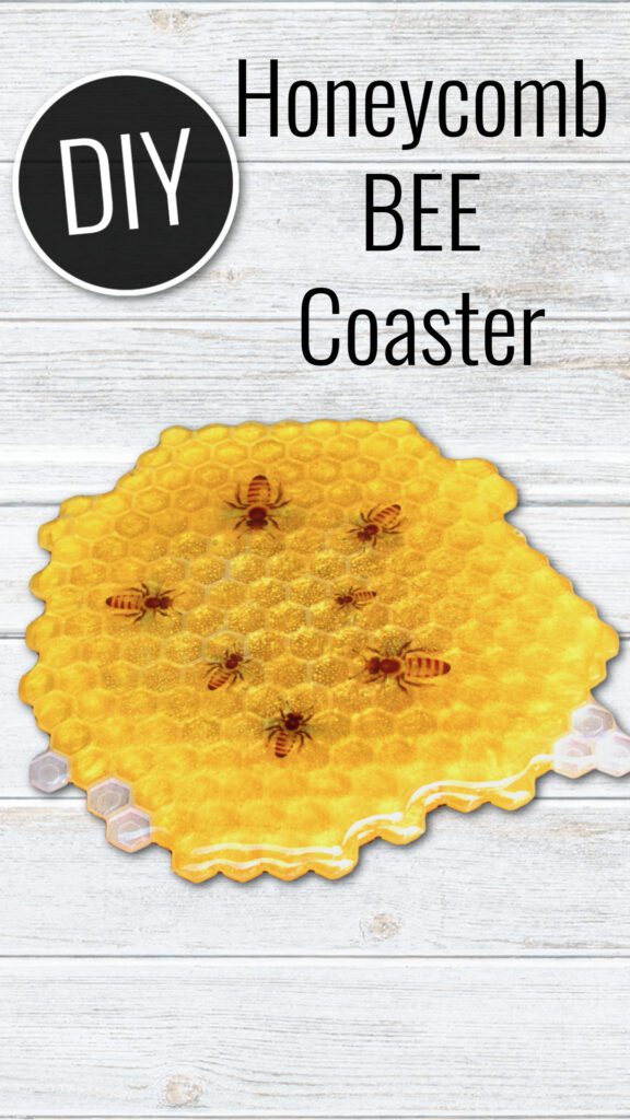 honeycomb bee resin coaster freeform no resin mold
