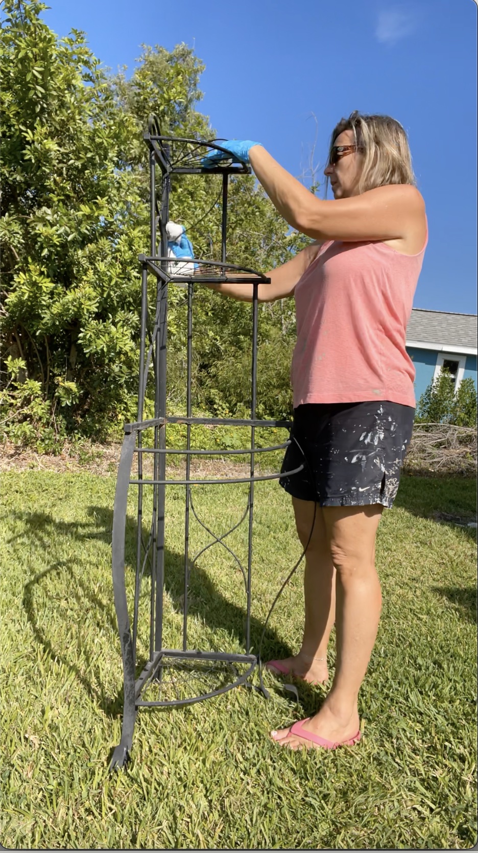 Front Porch Decor DIY Rack Makeover - Craft Klatch
