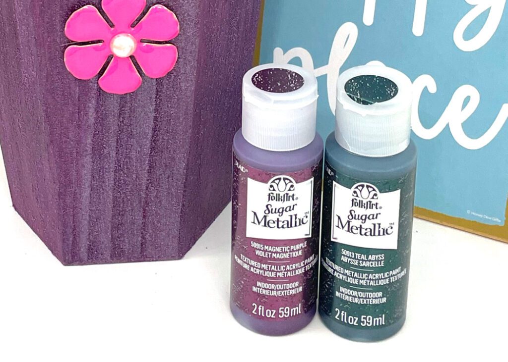 Plaid Sugar Metallic Paints DIY w/ Video Tutorial Craft Klatch