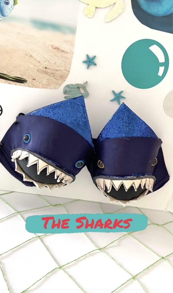 Shark bra for bra pong