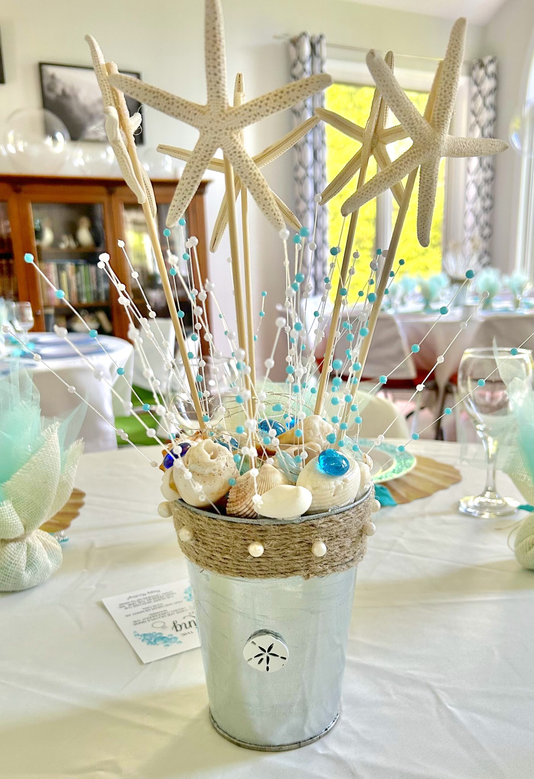How to Make a Beachy Bridal Shower Centerpiece Craft Klatch
