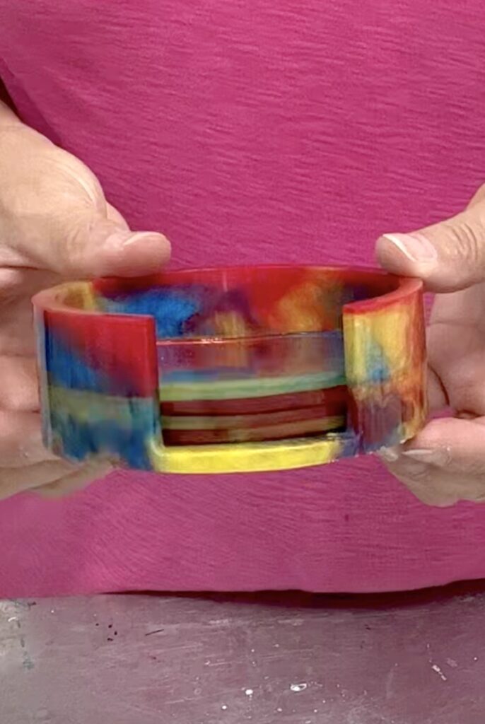 Step by Step Resin: How to Color-Blend Coasters [Video] - Craft Klatch