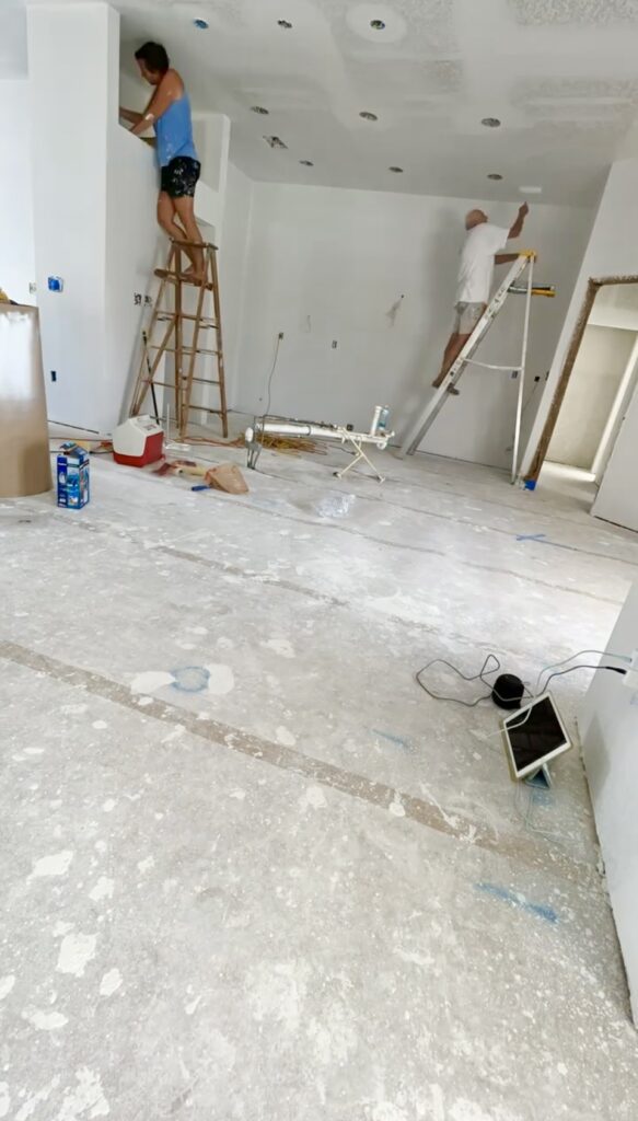 Priming walls and ceilings