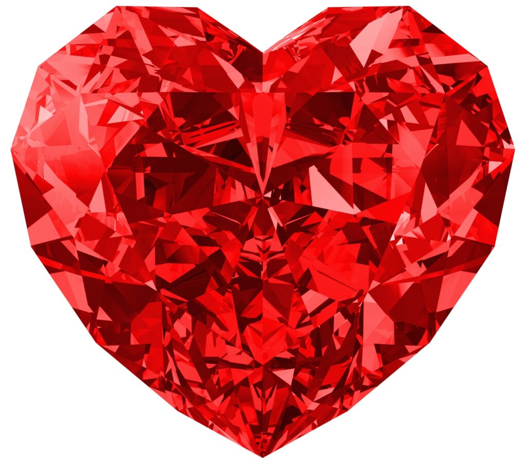 Valentines day clipart transparent background crystal heart