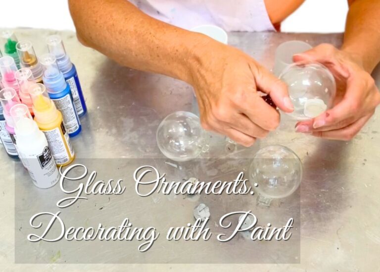 Glass Ornaments Decorating with paint removing cap