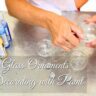 Glass Ornaments Decorating with paint removing cap