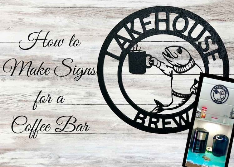 How to craft signs for a coffee bar