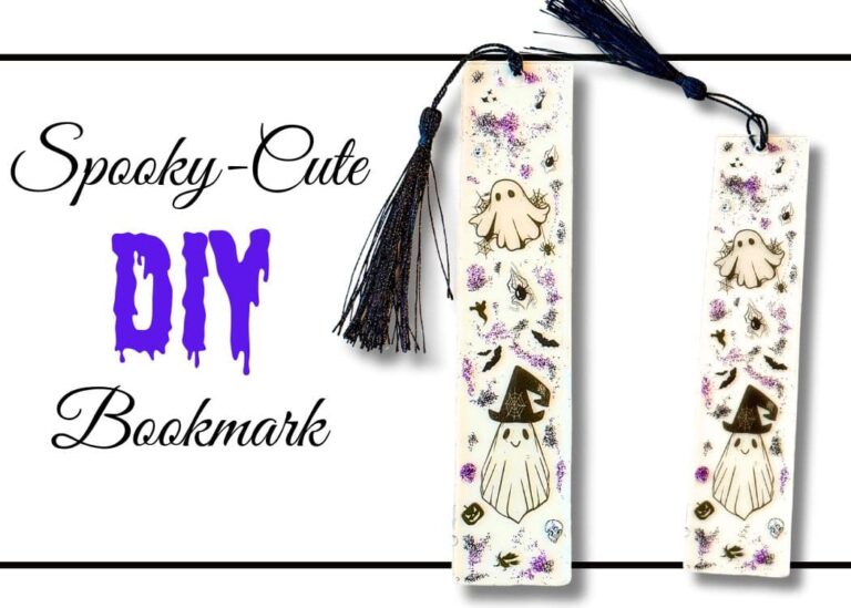 Spooky-Cute DIY Bookmark with tassel and ghosts