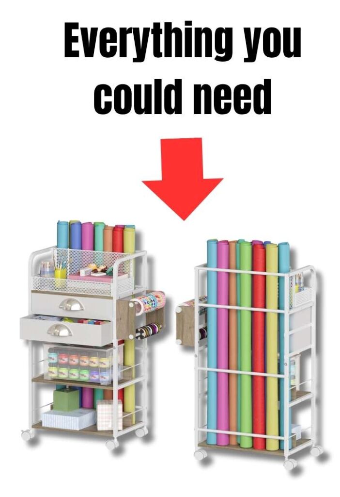 rolling wrapping paper organizers