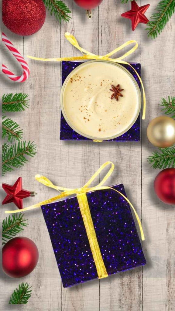 Christmas present coaster DIY