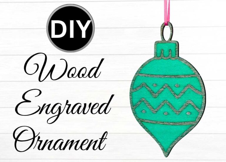 DIY Wood engraved ornament