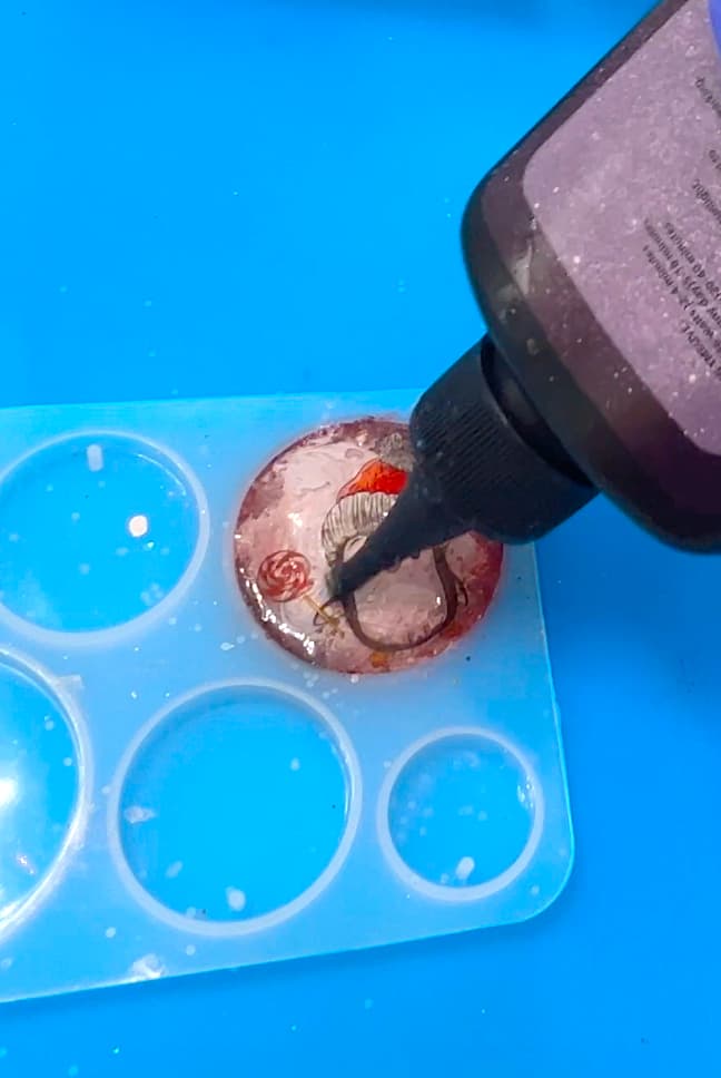 Adding a layer of UV resin