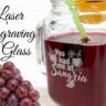 Laser engraving on glass