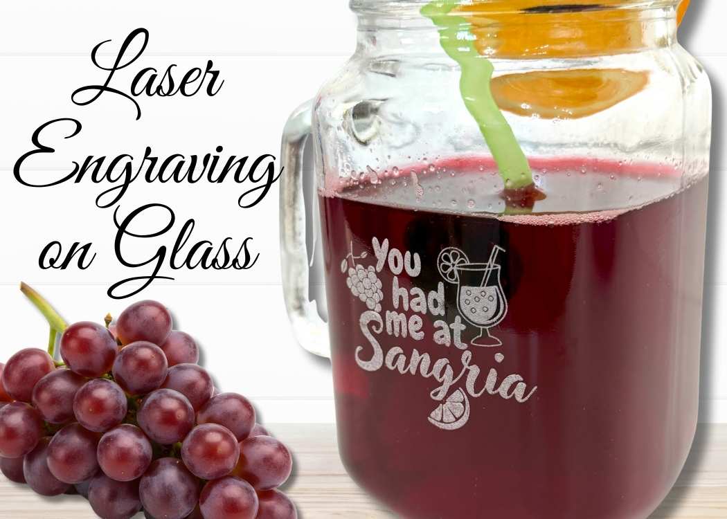 Laser engraving on glass