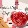 Valentine's Day craft candy jar