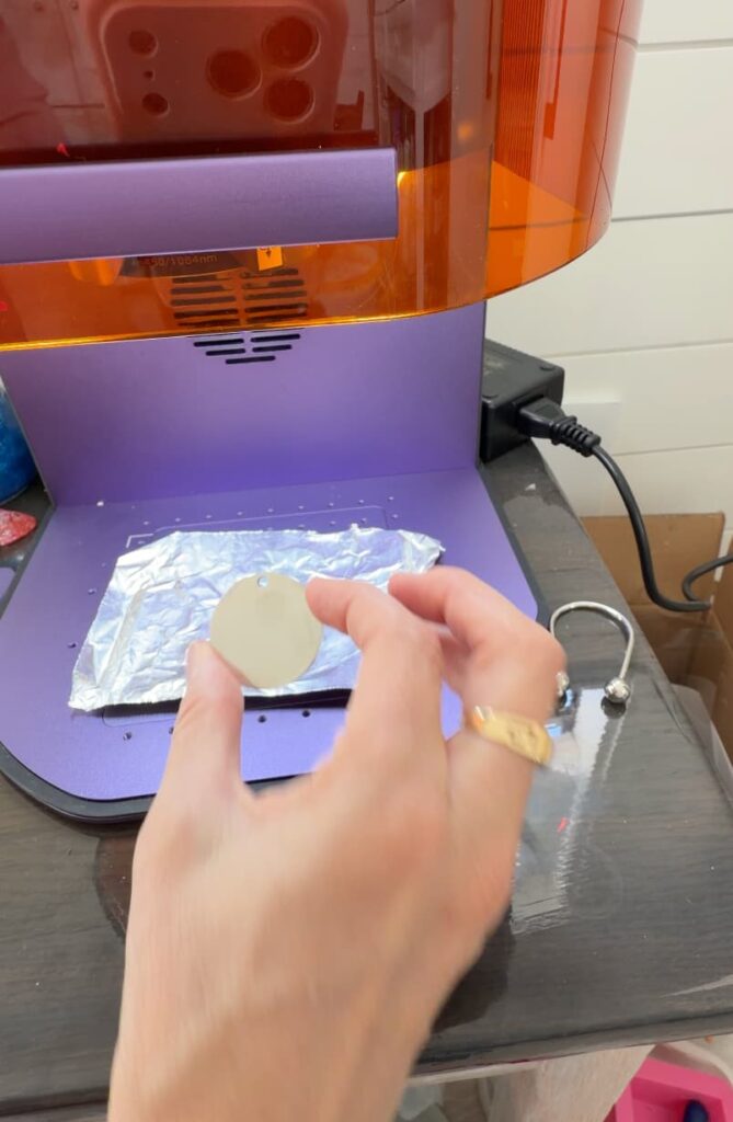 Cleaned stainless steel charm