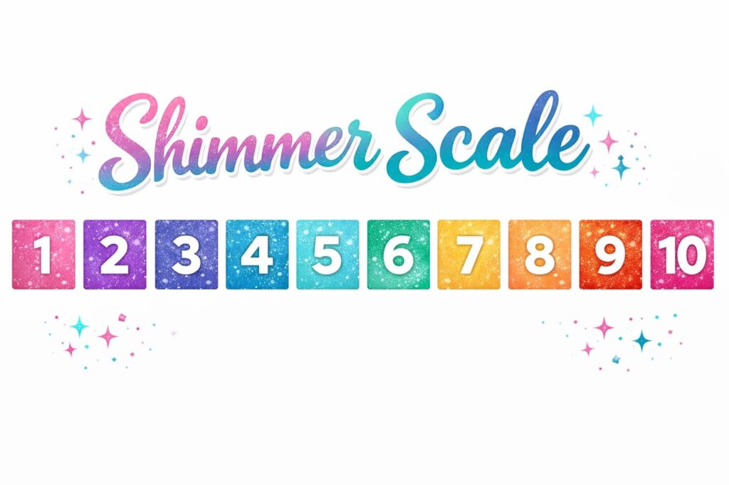 shimmer scale colorful rating system