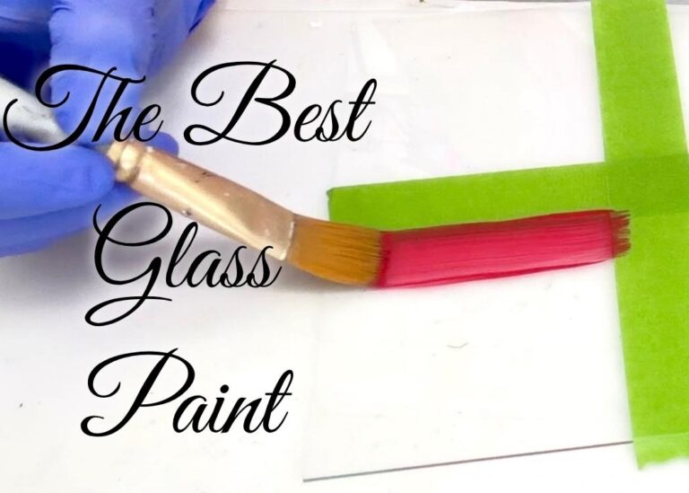 Painting red paint on glass for the best glass paint