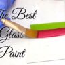 Painting red paint on glass for the best glass paint
