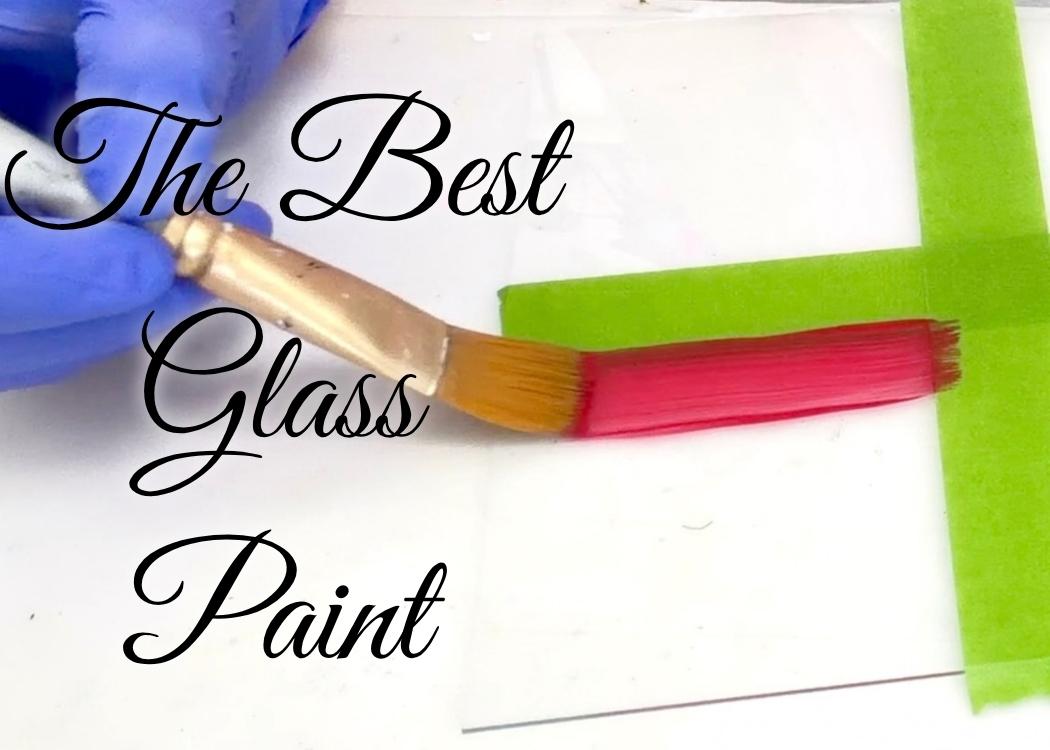 Painting red paint on glass for the best glass paint