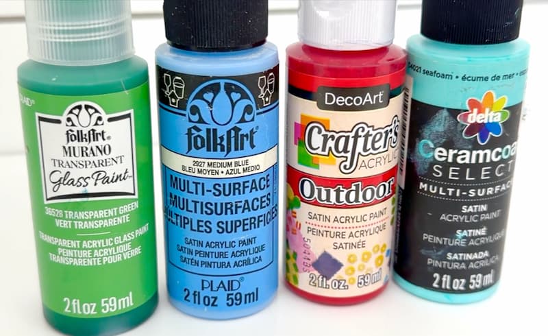 brush on paint for the best glass paint challenge