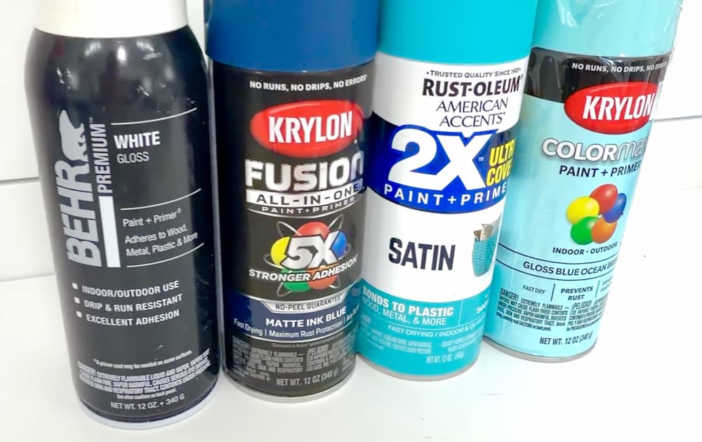 Spray paint for the the best glass paint challenge
