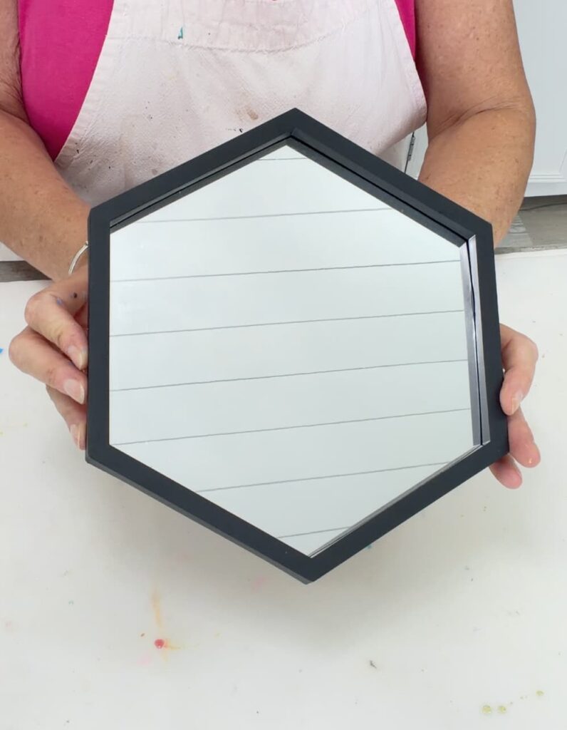 Dollar Tree mirror before Halloween makeover