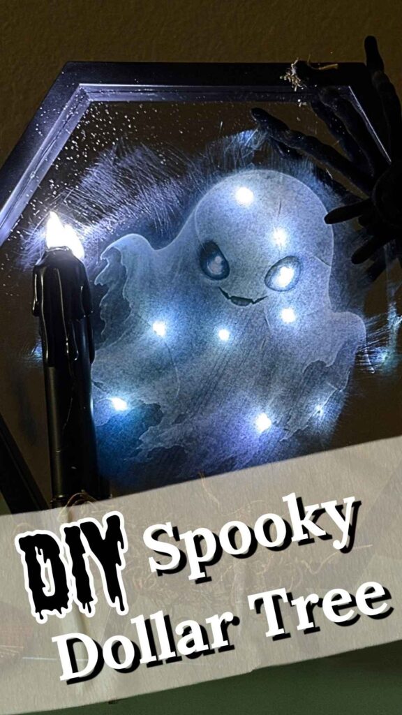 Easy halloween craft spooky ghost mirror dollar tree diy