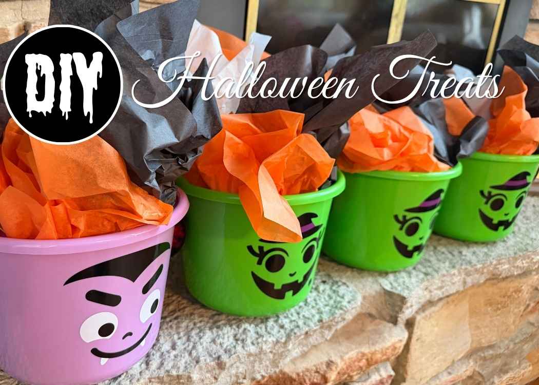 DIY Halloween Treats buckets for kids