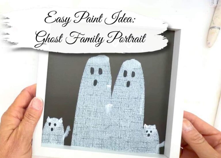 Easy Paint Idea Ghost Family Portrait