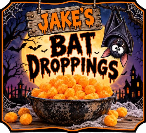 Jake's Bat droppings with a hanging bat